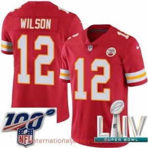 Finest 2020 Super Bowl LIV Nike Kansas City Chiefs #12 Albert Wilson Red Team Color Vapor Untouchable Limited Player NFL Jersey