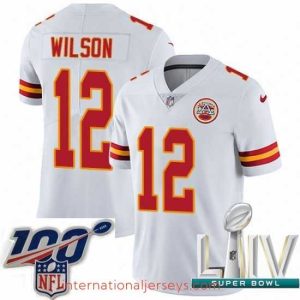 Top notch 2020 Super Bowl LIV Nike Kansas City Chiefs #12 Albert Wilson White Vapor Untouchable Limited Player NFL Jersey