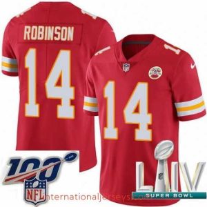 Deluxe 2020 Super Bowl LIV Nike Kansas City Chiefs #14 Demarcus Robinson Red Team Color Vapor Untouchable Limited Player NFL Jersey
