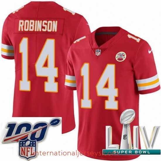 Deluxe 2020 Super Bowl LIV Nike Kansas City Chiefs #14 Demarcus Robinson Red Team Color Vapor Untouchable Limited Player NFL Jersey