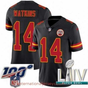 Outstanding 2020 Super Bowl LIV Nike Kansas City Chiefs #14 Sammy Watkins Limited Black Rush Vapor Untouchable NFL Jersey