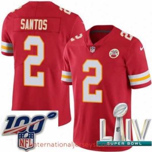 High quality 2020 Super Bowl LIV Nike Kansas City Chiefs #2 Cairo Santos Red Team Color Vapor Untouchable Limited Player NFL Jersey