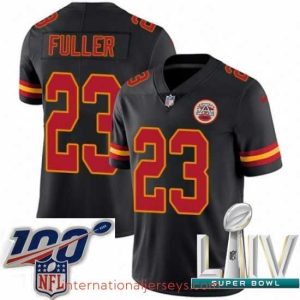 Outstanding 2020 Super Bowl LIV Nike Kansas City Chiefs #23 Kendall Fuller Limited Black Rush Vapor Untouchable NFL Jersey