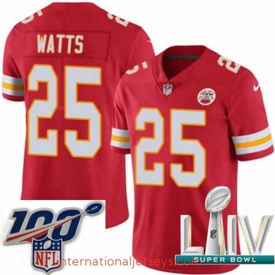 Top notch 2020 Super Bowl LIV Nike Kansas City Chiefs #25 Armani Watts Red Team Color Vapor Untouchable Limited Player NFL Jersey