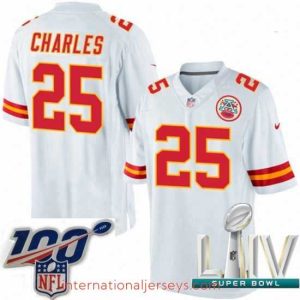 High quality 2020 Super Bowl LIV Nike Kansas City Chiefs #25 Jamaal Charles White Vapor Untouchable Limited Player NFL Jersey