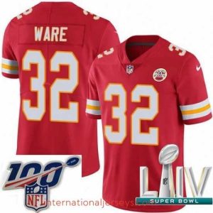 Premium 2020 Super Bowl LIV Nike Kansas City Chiefs #32 Spencer Ware Red Team Color Vapor Untouchable Limited Player NFL Jersey