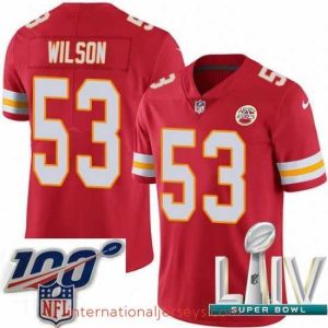 High quality 2020 Super Bowl LIV Nike Kansas City Chiefs #53 Ramik Wilson Red Team Color Vapor Untouchable Limited Player NFL Jersey