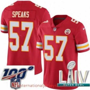 Top notch 2020 Super Bowl LIV Nike Kansas City Chiefs #57 Breeland Speaks Red Team Color Vapor Untouchable Limited Player NFL Jersey
