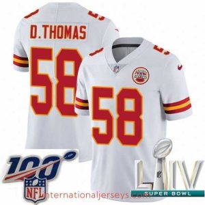 Top notch 2020 Super Bowl LIV Nike Kansas City Chiefs #58 Derrick Thomas White Vapor Untouchable Limited Player NFL Jersey