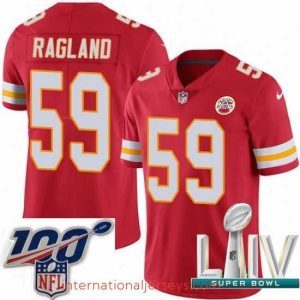Outstanding 2020 Super Bowl LIV Nike Kansas City Chiefs #59 Reggie Ragland Red Team Color Vapor Untouchable Limited Player NFL Jersey