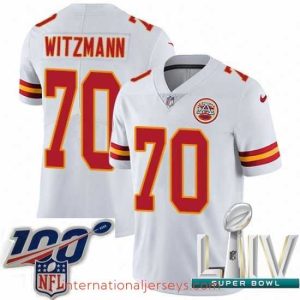 Superior 2020 Super Bowl LIV Nike Kansas City Chiefs #70 Bryan Witzmann White Vapor Untouchable Limited Player NFL Jersey