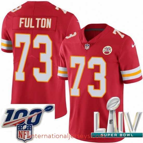 Premium 2020 Super Bowl LIV Nike Kansas City Chiefs #73 Zach Fulton Red Team Color Vapor Untouchable Limited Player NFL Jersey