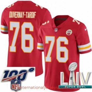 Superb 2020 Super Bowl LIV Nike Kansas City Chiefs #76 Laurent Duvernay-Tardif Red Team Color Vapor Untouchable Limited Player NFL Jersey