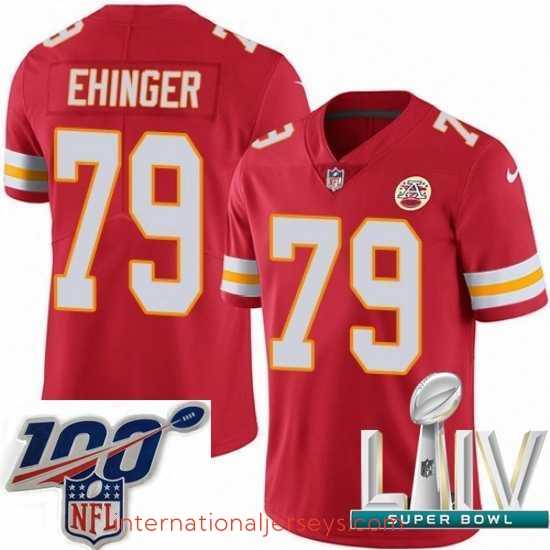 Deluxe 2020 Super Bowl LIV Nike Kansas City Chiefs #79 Parker Ehinger Red Team Color Vapor Untouchable Limited Player NFL Jersey