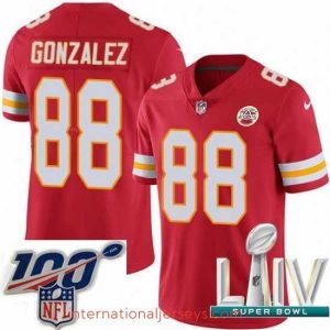 Deluxe 2020 Super Bowl LIV Nike Kansas City Chiefs #88 Tony Gonzalez Red Team Color Vapor Untouchable Limited Player NFL Jersey