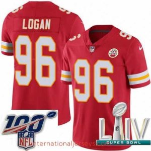 Top notch 2020 Super Bowl LIV Nike Kansas City Chiefs #96 Bennie Logan Red Team Color Vapor Untouchable Limited Player NFL Jersey