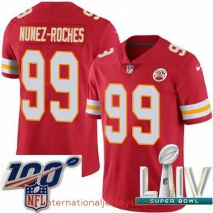 Premium 2020 Super Bowl LIV Nike Kansas City Chiefs #99 Rakeem Nunez-Roches Red Team Color Vapor Untouchable Limited Player NFL Jersey