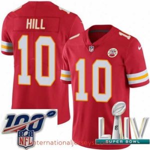 Exceptional 2020 Super Bowl LIV Nike Kansas City Chiefs #10 Tyreek Hill Red Team Color Vapor Untouchable Limited Player NFL Jersey