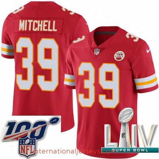 Exquisite 2020 Super Bowl LIV Nike Kansas City Chiefs #39 Terrance Mitchell Red Team Color Vapor Untouchable Limited Player NFL Jersey