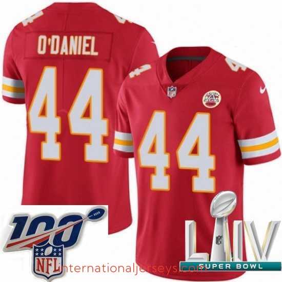 High quality 2020 Super Bowl LIV Nike Kansas City Chiefs #44 Dorian O'Daniel Red Team Color Vapor Untouchable Limited Player NFL Jersey