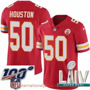 Superior 2020 Super Bowl LIV Nike Kansas City Chiefs #50 Justin Houston Red Team Color Vapor Untouchable Limited Player NFL Jersey