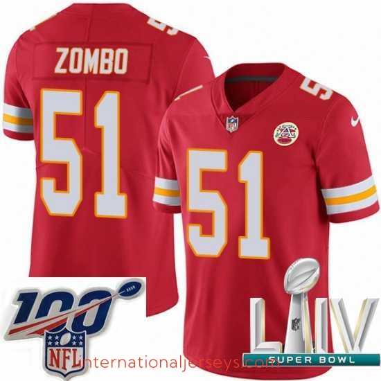 Top notch 2020 Super Bowl LIV Nike Kansas City Chiefs #51 Frank Zombo Red Team Color Vapor Untouchable Limited Player NFL Jersey