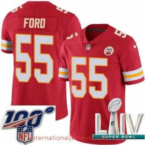 High quality 2020 Super Bowl LIV Nike Kansas City Chiefs #55 Dee Ford Red Team Color Vapor Untouchable Limited Player NFL Jersey
