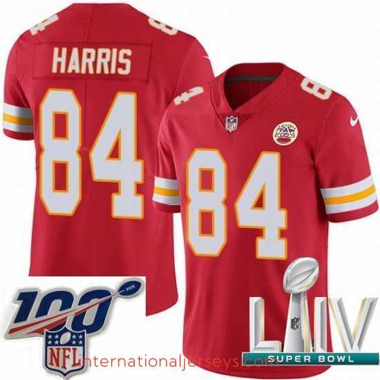 Outstanding 2020 Super Bowl LIV Nike Kansas City Chiefs #84 Demetrius Harris Red Team Color Vapor Untouchable Limited Player NFL Jersey