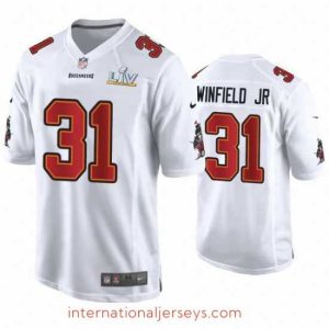 Finest Antoine Winfield Jr. Buccaneers White Super Bowl Lv Game Fashion Jersey