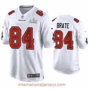 Premium Cameron Brate Buccaneers White Super Bowl Lv Game Fashion Jersey
