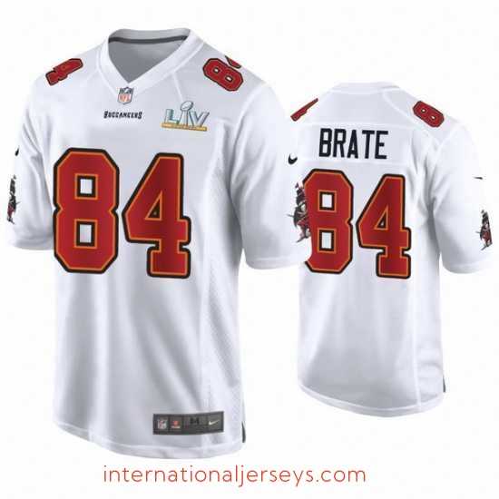 Premium Cameron Brate Buccaneers White Super Bowl Lv Game Fashion Jersey