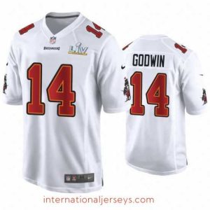 Deluxe Chris Godwin Buccaneers White Super Bowl Lv Game Fashion Jersey
