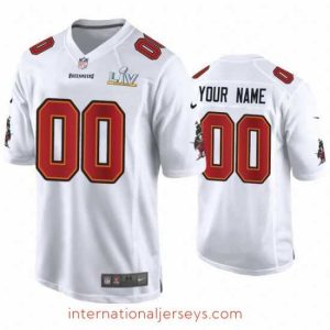 Premium Custom Buccaneers White Super Bowl Lv Game Fashion Jersey
