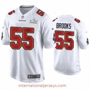 Top notch Derrick Brooks Buccaneers White Super Bowl Lv Game Fashion Jersey