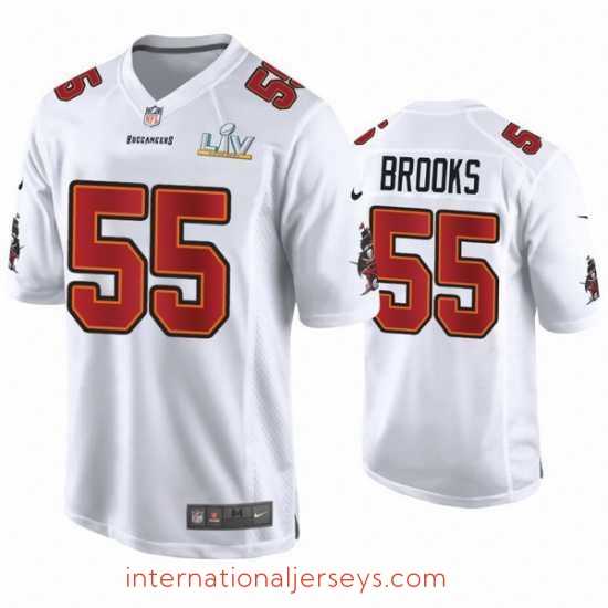 Top notch Derrick Brooks Buccaneers White Super Bowl Lv Game Fashion Jersey