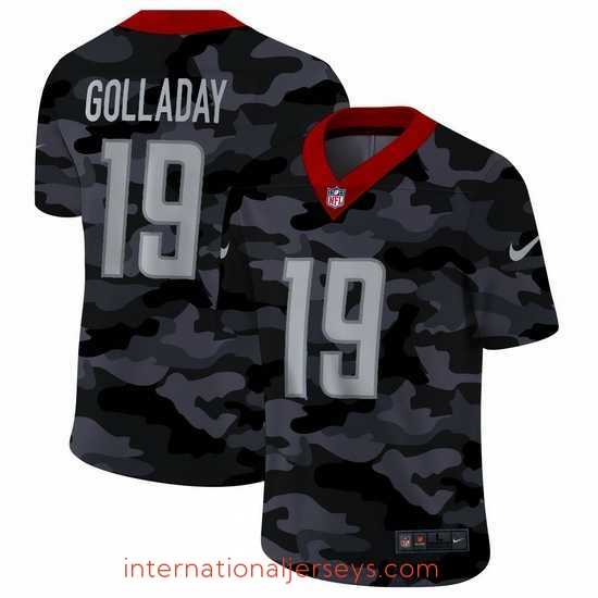 Outstanding Detroit Lions 19 Kenny Golladay Nike 2020 Black CAMO Vapor Untouchable Limited Stitched NFL Jersey