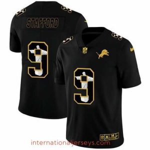 Top notch Detroit Lions 9 Matthew Stafford Nike Carbon Black Vapor Cristo Redentor Limited NFL Jersey