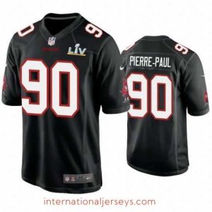 Finest Jason Pierre Paul Buccaneers Black Super Bowl Lv Game Fashion Jersey