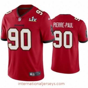 Outstanding Jason Pierre Paul Buccaneers Red Super Bowl Lv Vapor Limited Jersey