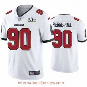 Deluxe Jason Pierre Paul Buccaneers White Super Bowl Lv Vapor Limited Jersey