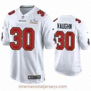 Superb Ke'Shawn Vaughn Buccaneers White Super Bowl Lv Game Fashion Jersey