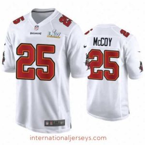 Exquisite Lesean Mccoy Buccaneers White Super Bowl Lv Game Fashion Jersey