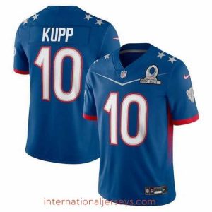 Superb 2022 NFL Pro Bowl Los Angeles Rams 10 Cooper Kupp NFC Blue Jersey