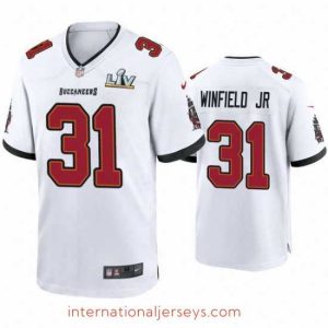 Finest Antoine Winfield Jr. Buccaneers White Super Bowl Lv Game Jersey
