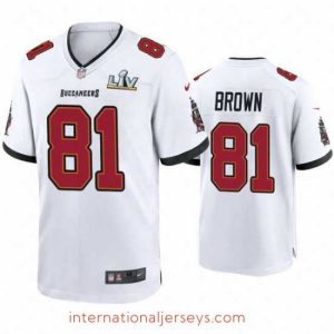 Top notch Antonio Brown Buccaneers White Super Bowl Lv Game Jersey