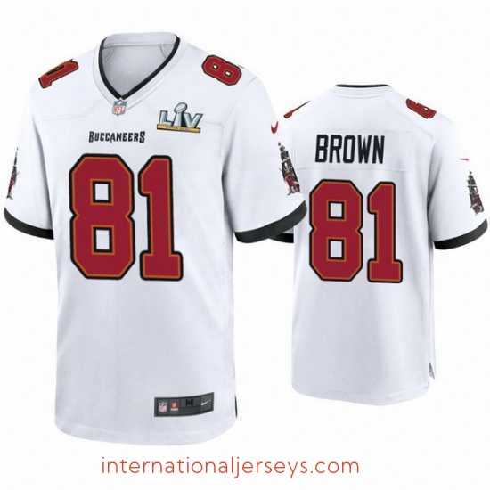Top notch Antonio Brown Buccaneers White Super Bowl Lv Game Jersey