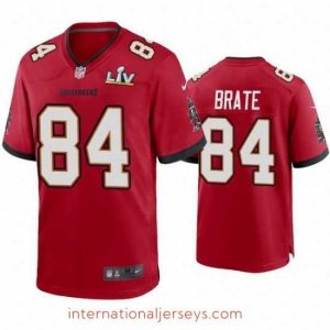 Outstanding Cameron Brate Buccaneers Red Super Bowl Lv Game Jersey