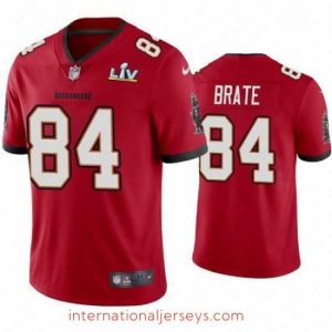 Exquisite Cameron Brate Buccaneers Red Super Bowl Lv Vapor Limited Jersey