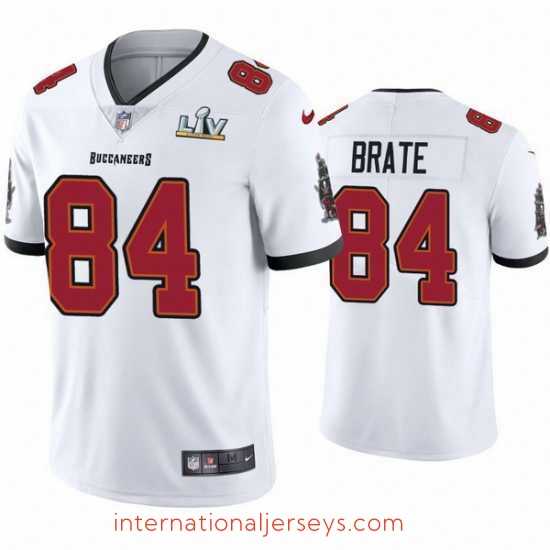 Deluxe Cameron Brate Buccaneers White Super Bowl Lv Vapor Limited Jersey
