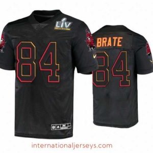 Top notch Cameron Brate Tampa Bay Buccaneers Black Super Bowl Lv Jersey